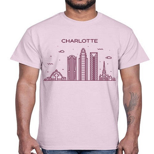 CharlotteNC 558#- cities- Cotton Tee