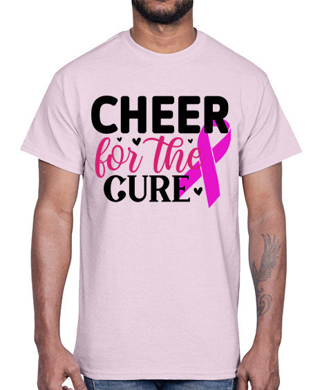Cheer for the Cure 28#- breast cancer- Cotton Tee