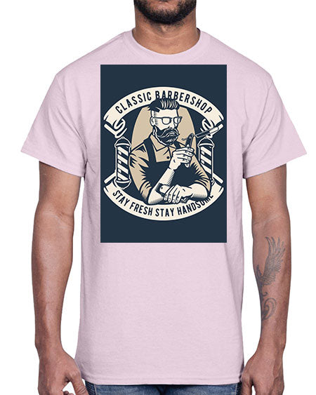 Classic Barber Shop657#- barber- Cotton Tee