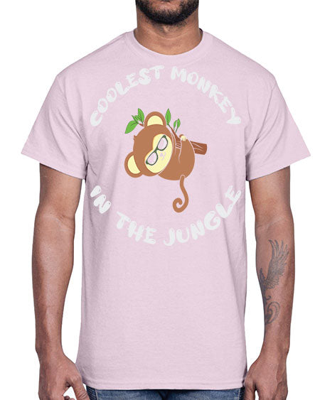 Collest Monkey in the Jungle 3#- monkey- Cotton Tee