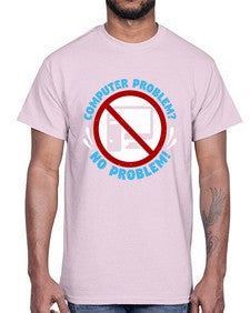 Computer problem no problem 8#- computer- Cotton Tee