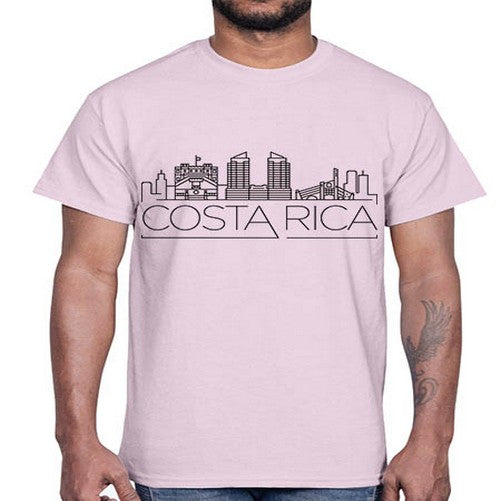 Costa Rica Minimal Skyline 631#- cities- Cotton Tee