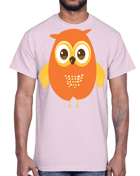 Cute Owl A TurtleRabbit 2#- owl- Cotton Tee