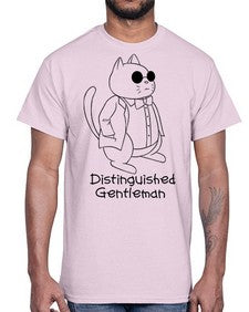 Distinguished Gentleman- cats- Cotton Tee