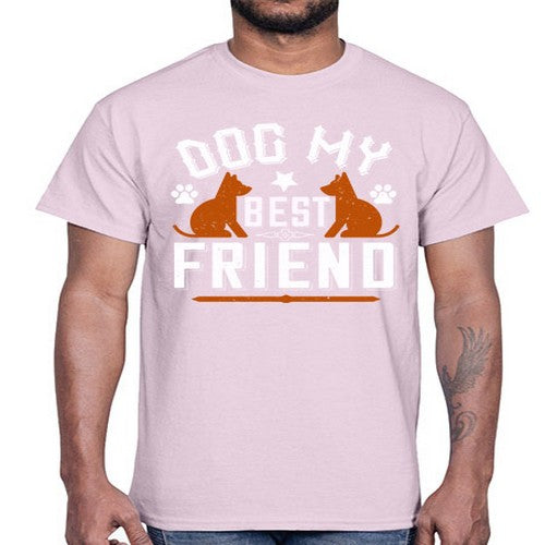 Dog My Best Friend Style 219#- dogs- Cotton Tee