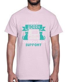 Dont worry im from tech support 50#- computer- Cotton Tee