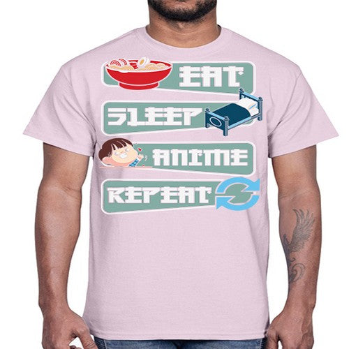 Eat Sleep Anime Repeat Anime Manga 227#- anime- Cotton Tee