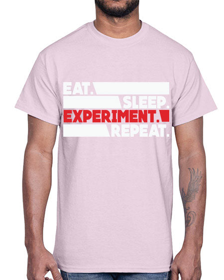 EatSleepExperimentRepeatScientistSkinite Scientist Skinite 274#- general science- Cotton Tee