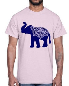 ElephantMandala 414#- mandala- Cotton Tee