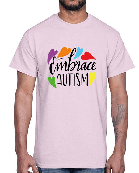 Embrace autism 485#- autism- Cotton Tee