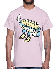 Enjoy bite me 119#- cartoon food- Cotton Tee