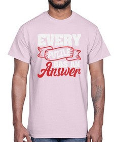 Every puzzle has an answer 11#- video games- Cotton Tee