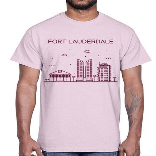 FortLauderdale 735#- cities- Cotton Tee