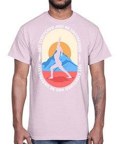 Get Stretched 225#- yoga- Cotton Tee