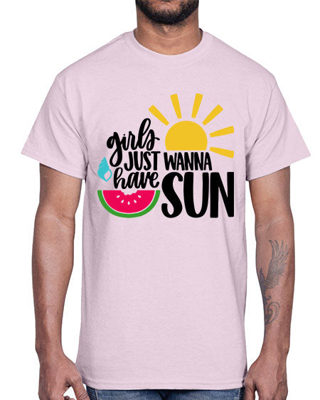 Girls Just Wanna Have Sun Style 44#- summer- Cotton Tee