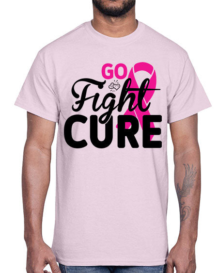 Go Fight Cure 23#- breast cancer- Cotton Tee