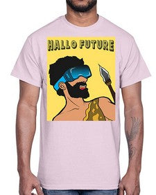 Hallo Future 497#- art pop art- Cotton Tee