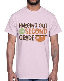 Hanging Out in Second 235#- second grade- Cotton Tee