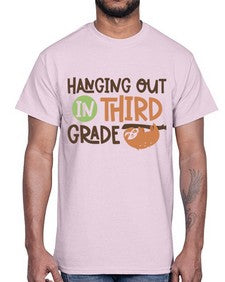 Hanging Out in Third 236#- third grade- Cotton Tee