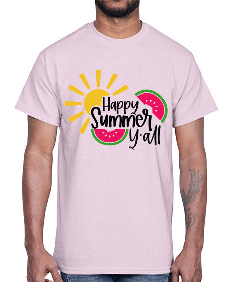 Happy Summer Yall Style 41#- summer- Cotton Tee