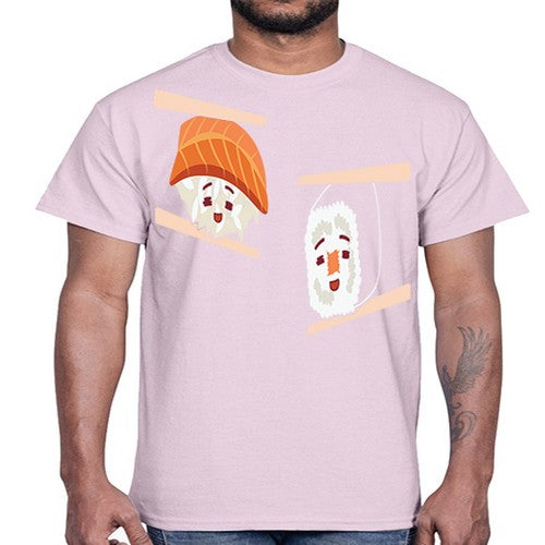 Happy Sushi Anime Kawaii Set Anime 232#- anime- Cotton Tee