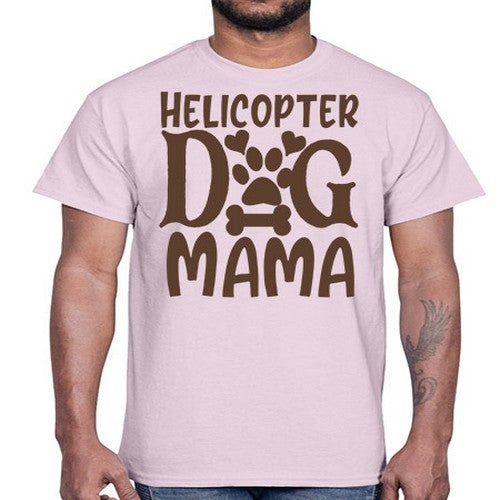 Helicopter Dog Mama Style 87#- dogs- Cotton Tee