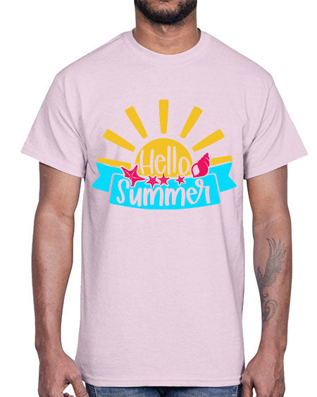 Hello Summer Style 38#- summer- Cotton Tee