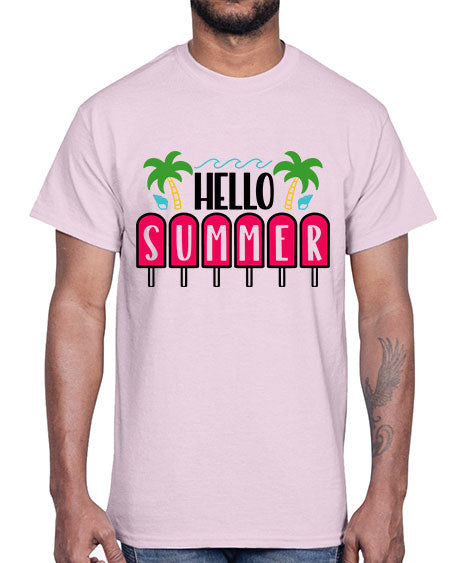 Hello Summer Style 39#- summer- Cotton Tee
