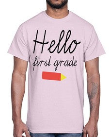 Hello first grade 274#- first grade- Cotton Tee
