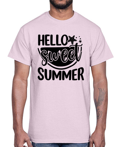 Hello sweet summer 01#- summer- Cotton Tee