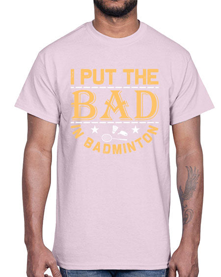 I 1056#- badminton- Cotton Tee