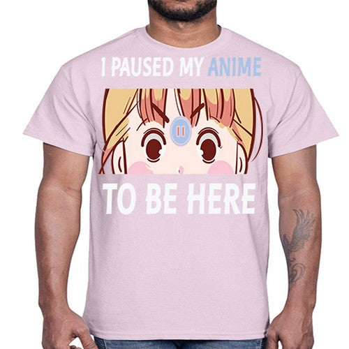 I Paused My Anime To Anime 244#- anime- Cotton Tee