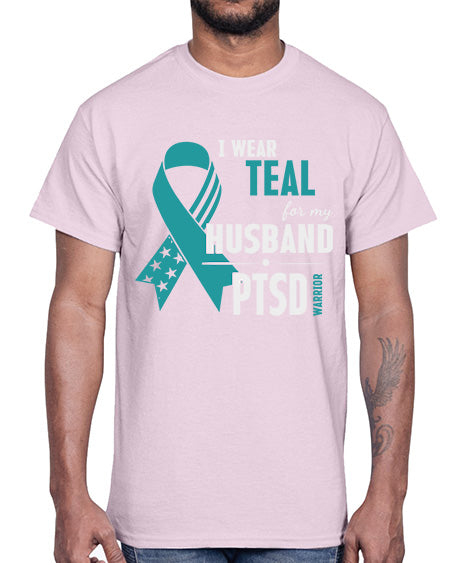 I Wear Teal For My 18#- PTSD- Cotton Tee