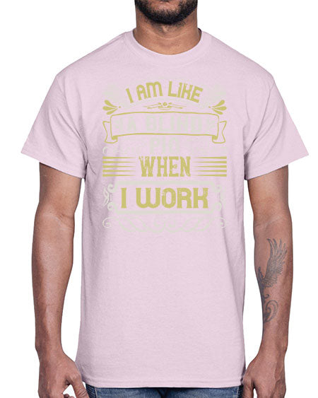 I am like a blind pig when I workk Style 79#- pig- Cotton Tee