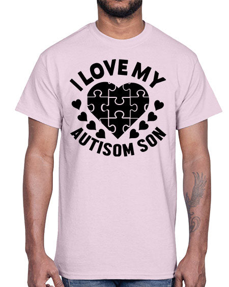 I love my Style 45#- autism- Cotton Tee