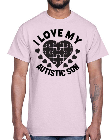 I love my Style 46#- autism- Cotton Tee