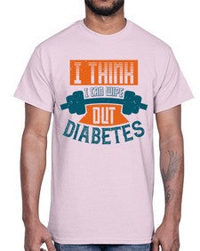 I think I can wipe out diabetes Style 30#- diabetes- Cotton Tee