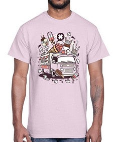 Ice Cream Van 1174#- ice cream- Cotton Tee