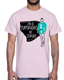 Im A Superhero In Scrubs Style Style 972#- nurse- Cotton Tee