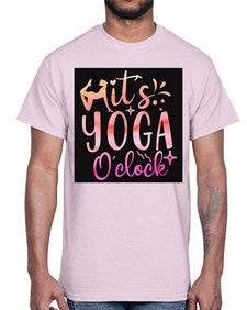It s yoga O clock  345#- yoga- Cotton Tee
