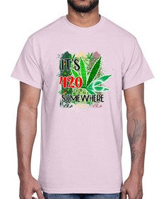 Its Somewhere 670#- marijuana- Cotton Tee