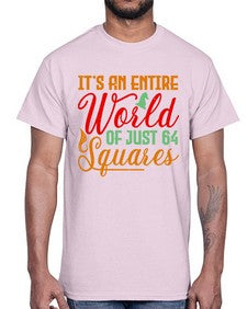 Its an entire world of just squares 124#- chess- Cotton Tee