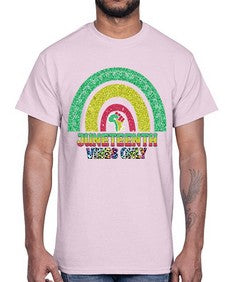 Juneteenth Vibes Only 5#- black juneteenth- Cotton Tee