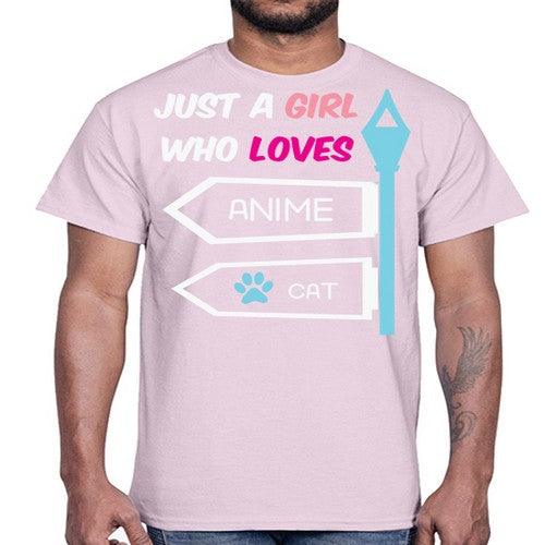 Just A Girl Who Loves Anime 264#- anime- Cotton Tee