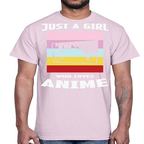 Just A Girl Who Loves Anime 265#- anime- Cotton Tee