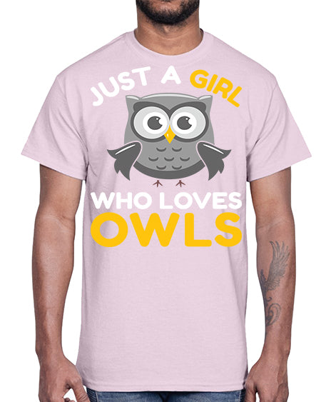 Just a Boy Who Loves A TurtleRabbit 11#- owl- Cotton Tee