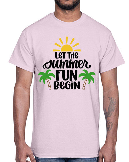 Let The Summer Fun Begin Style 35#- summer- Cotton Tee