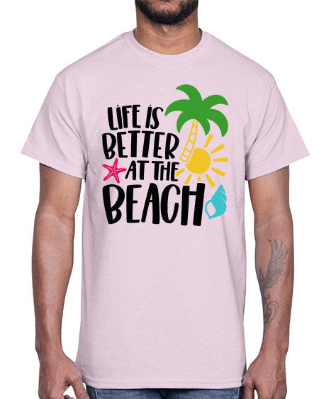 Life Is Better At The Beach Style 34#- summer- Cotton Tee