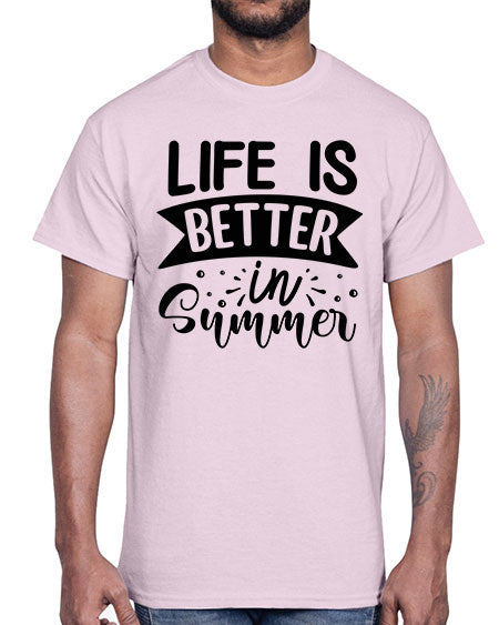 Life is better in Summer 01#- summer- Cotton Tee