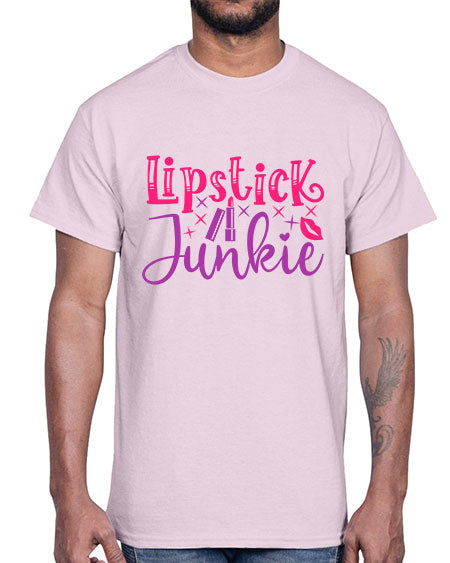 Lipstick Junkie Style 228#-makeup Cotton Tee